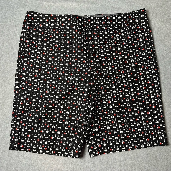 Banana Republic Pants - Banana Republic Black and Red Cherry Patterned Women Shorts